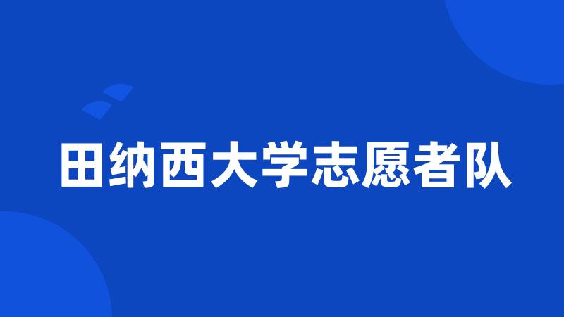 田纳西大学志愿者队