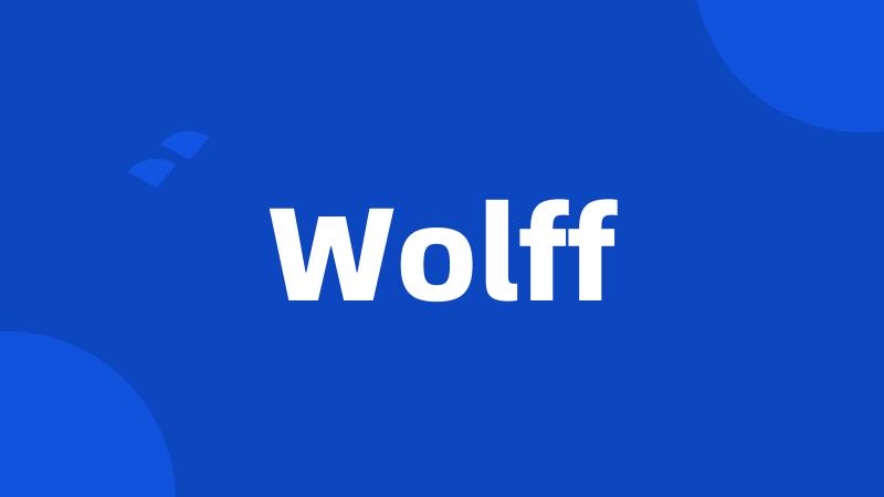 Wolff