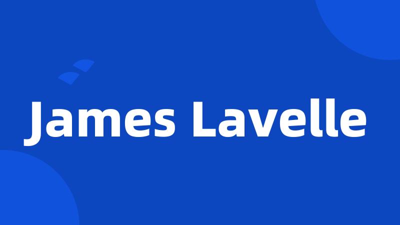 James Lavelle