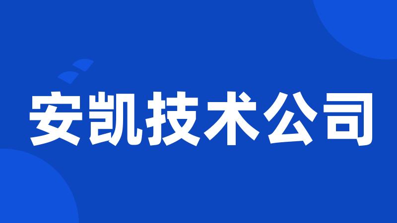 安凯技术公司