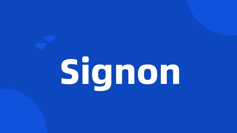 Signon