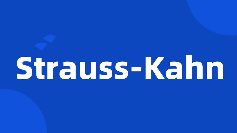 Strauss-Kahn