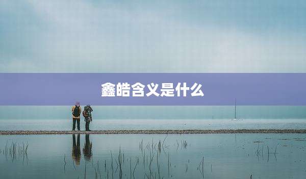 鑫皓含义是什么