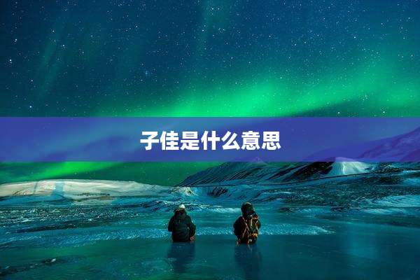 子佳是什么意思