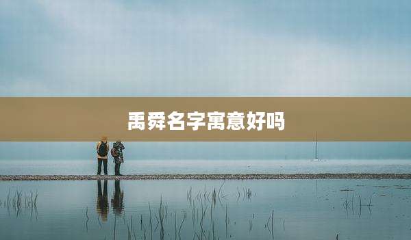 禹舜名字寓意好吗