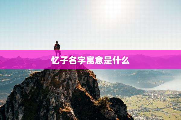忆子名字寓意是什么