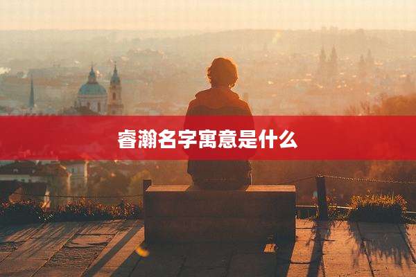 睿瀚名字寓意是什么