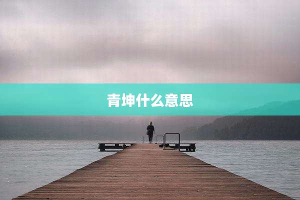 青坤什么意思