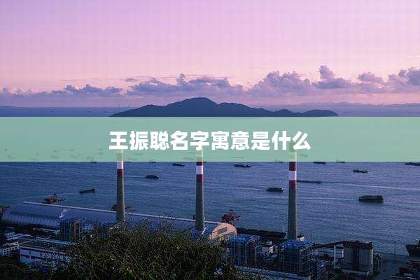 王振聪名字寓意是什么