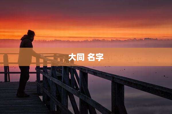 大同 名字