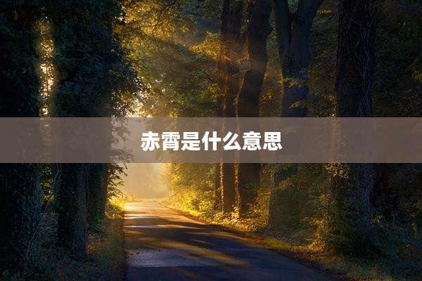 赤霄是什么意思