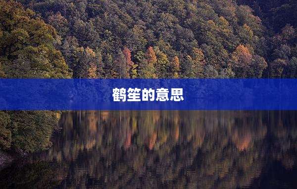 鹤笙的意思