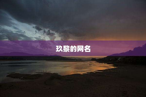 玖黎的网名