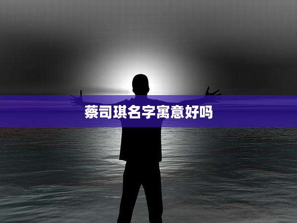 蔡司琪名字寓意好吗