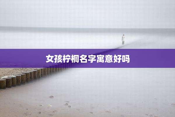 女孩柠桐名字寓意好吗