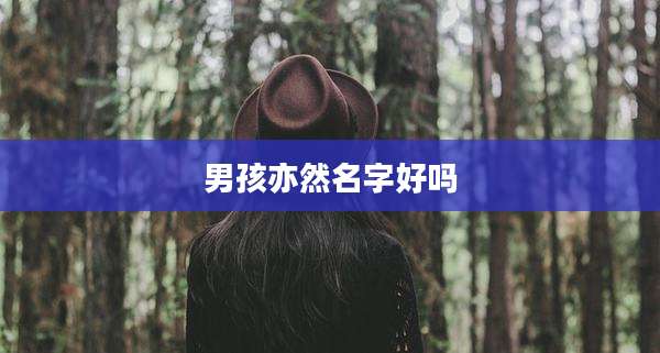 男孩亦然名字好吗