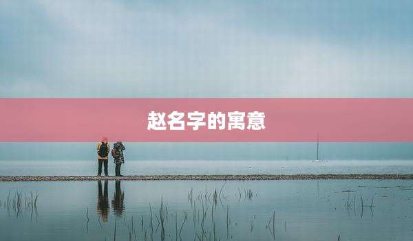 赵名字的寓意