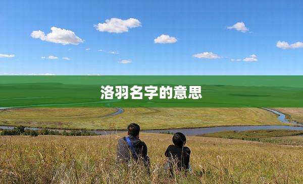 洛羽名字的意思