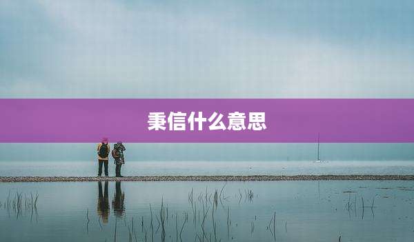 秉信什么意思