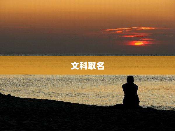 文科取名
