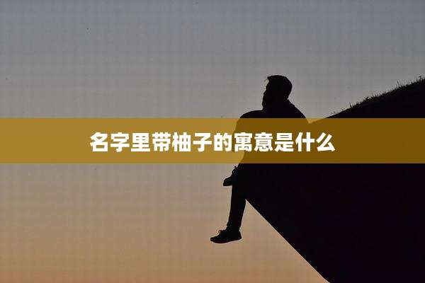 名字里带柚子的寓意是什么