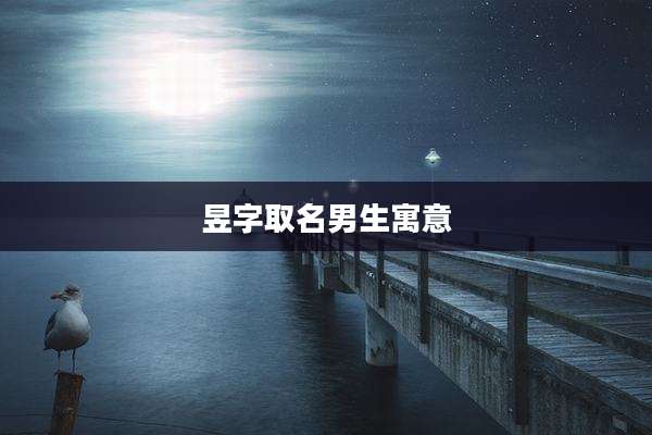 昱字取名男生寓意
