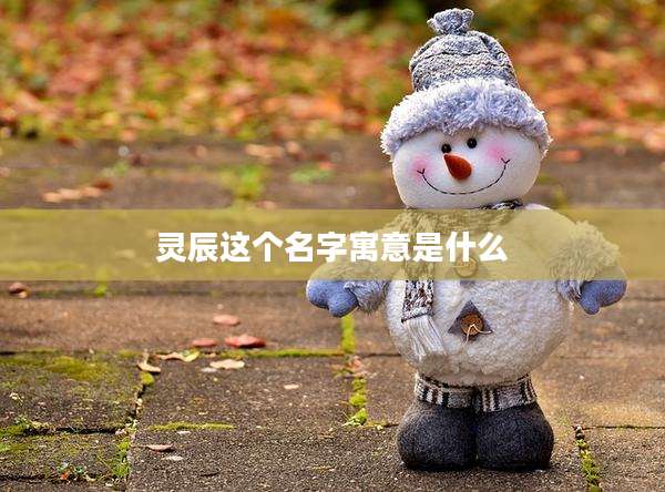 灵辰这个名字寓意是什么