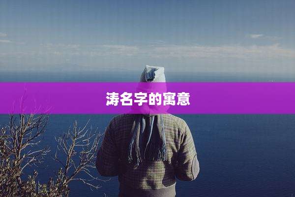 涛名字的寓意