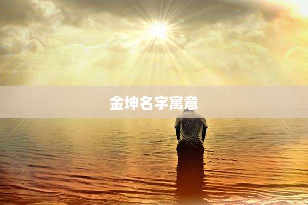 金坤名字寓意