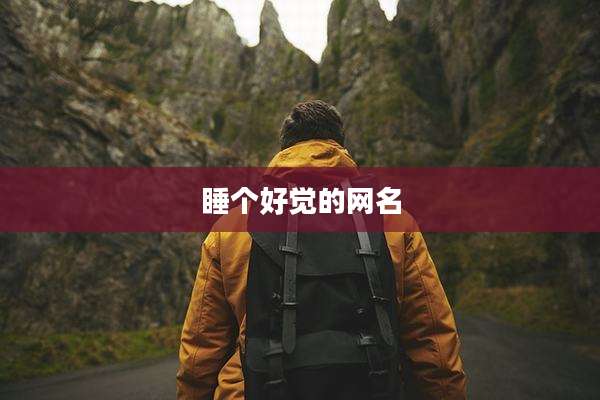 睡个好觉的网名