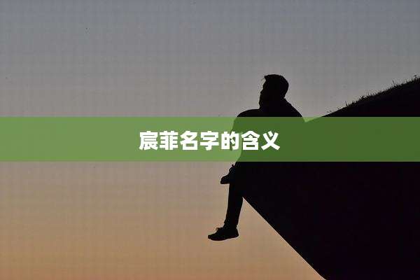 宸菲名字的含义