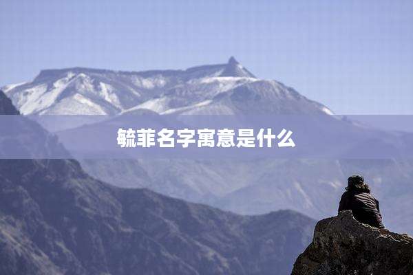 毓菲名字寓意是什么