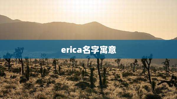 erica名字寓意
