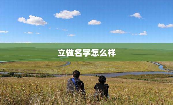 立做名字怎么样