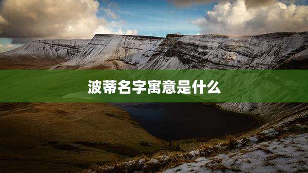 波蒂名字寓意是什么