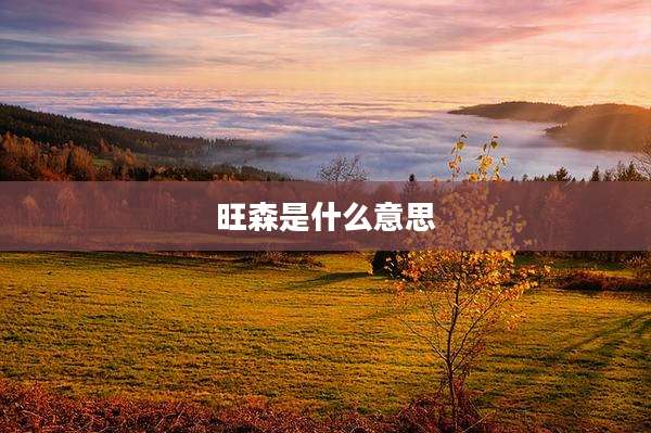 旺森是什么意思