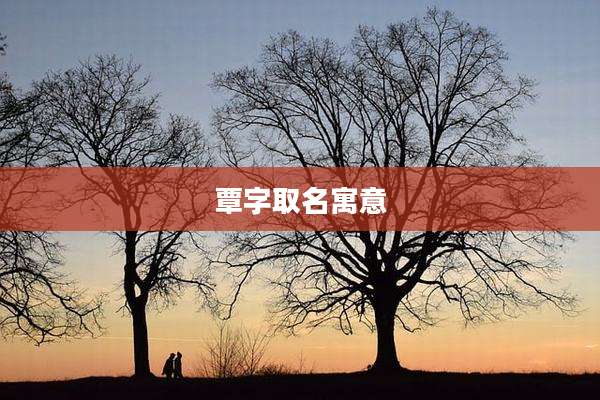 覃字取名寓意