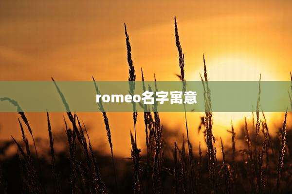 romeo名字寓意