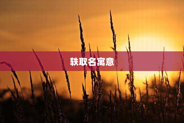 轶取名寓意