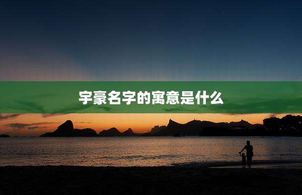 宇豪名字的寓意是什么