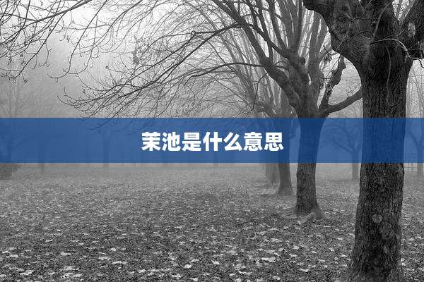 茉池是什么意思