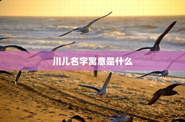 川儿名字寓意是什么