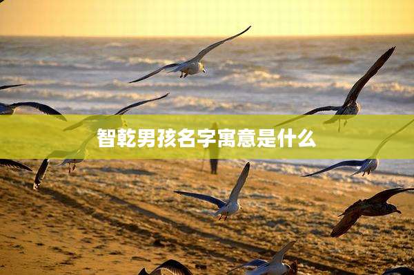 智乾男孩名字寓意是什么