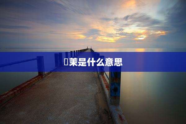 祎茉是什么意思