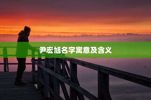 尹宏旭名字寓意及含义