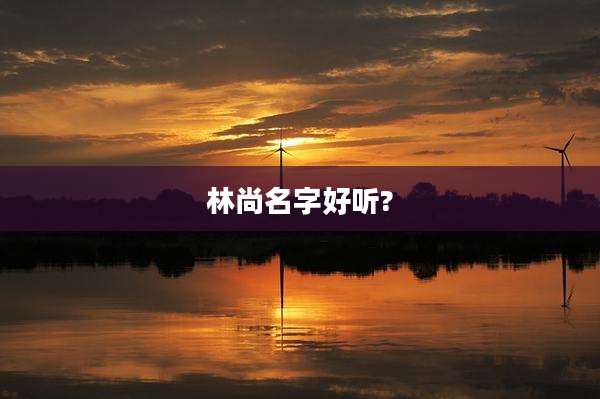 林尚名字好听?