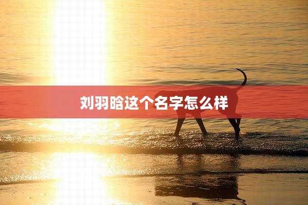 刘羽晗这个名字怎么样