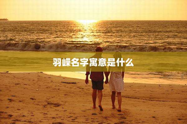 羽嵘名字寓意是什么