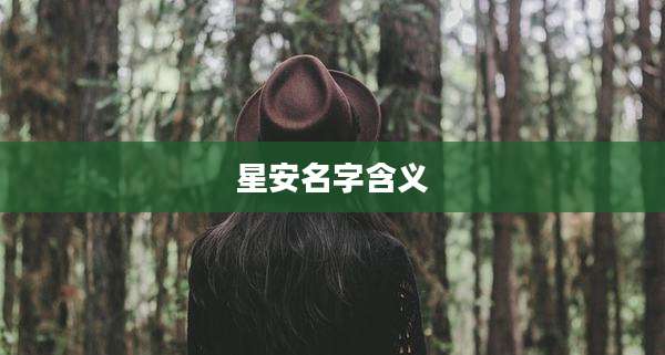星安名字含义