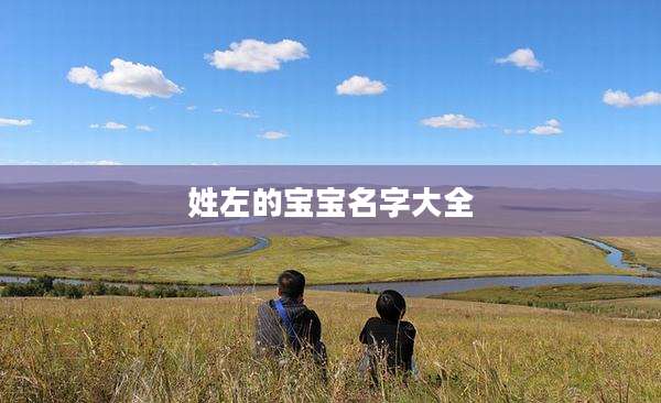 姓左的宝宝名字大全
